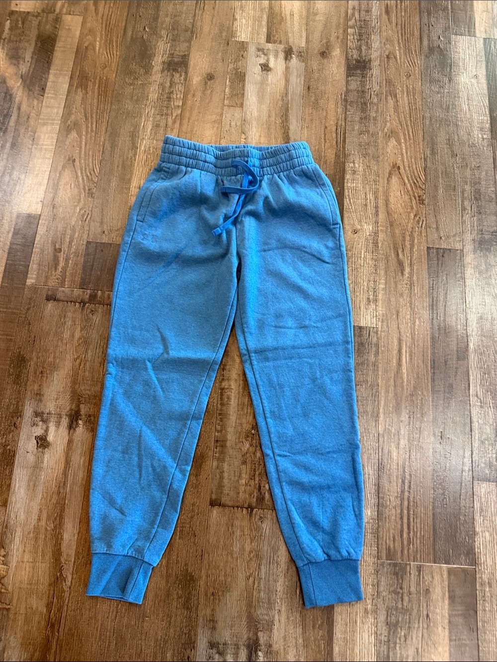 Under Armour Blue Drawstring Fleece Joggers Sz small